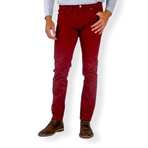36x30 Brick Red Chinos - Tailor Vintage Westport straight fit - Brand new